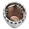Roadmaster 33mm or 32mm x 4-3/4in  Chrome ABS push on nut cover 111PFL-PN - alternate 2